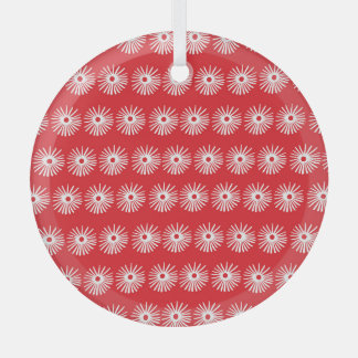 Schwarz-weiße, abstrakte Blumenstruktur. Ornament Aus Glas