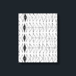 Schwarz-weiße Abstrakte Linien Formen Künstlerisch Leinwanddruck<br><div class="desc">Moderne,  abstrakte Linienführung,  die Bio Dreiecksformen in Schwarz und Weiß bildet.</div>