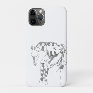 Schwarz-weiße abstrakte Stock-Tapeten Holz Wand Case-Mate iPhone Hülle