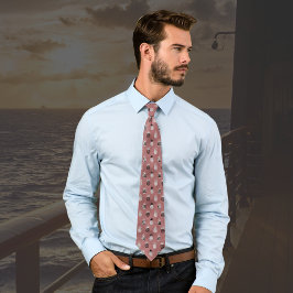 Schwarz-weiße Ananas, rosa Krawatte