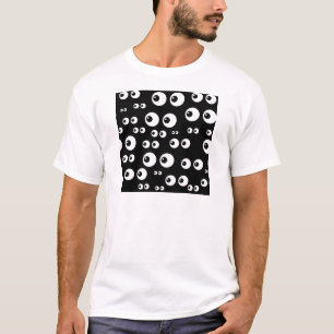Schwarz-weiße Augen T-Shirt