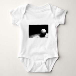 Schwarz-weiße Basketball-Kunst Baby Strampler