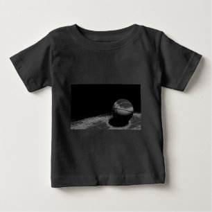 Schwarz-weiße Basketball-Kunst Baby T-shirt
