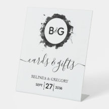 Schwarz-weiße Begrüßungskarten und -geschenke