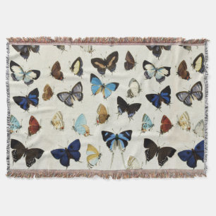 SCHWARZ-WEISSE BLAUE BUTTERFLIES Schönheit Natur L Decke
