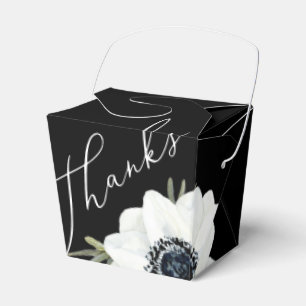 Schwarz-weiße Blumen-Braut-Party Geschenkschachtel