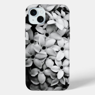 schwarz-weiße Blumenmuster Case-Mate iPhone Hülle