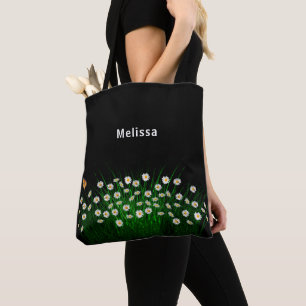 Schwarz-weiße Blumensträuße, elegant Tasche