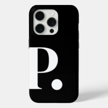 Schwarz-weiße Buchstabenfarbe Minimalistisch