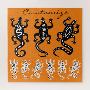 Schwarz/Weiße Eidechsen Thunder_Cove Südweststil