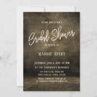 Schwarz-weiße einfache Brautparty-Skript-Typografi