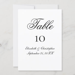 Schwarz-weiße formale Skript-Hochzeitskarten