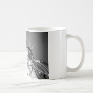Schwarz-weiße Freiheitsstatue Kaffeetasse