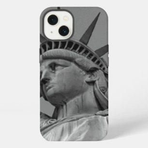 Schwarz-weiße Freiheitsstatue New York iPhone Hülle