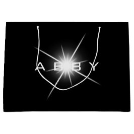 Schwarz-weiße Gefallen Geschenk Abby Spark Große Geschenktüte