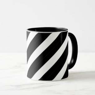Schwarz-weiße geometrische Abstrakte Linien mit zw Tasse