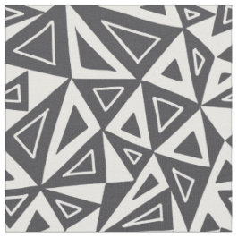 Schwarz-weiße geometrische Dreiecke Stoff