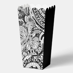 Schwarz-Weiße geometrische Kunst 15 Geschenkschachtel