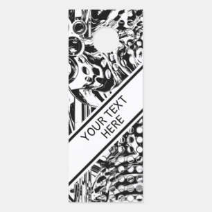 Schwarz-weiße geometrische Kunst 20 Türanhänger