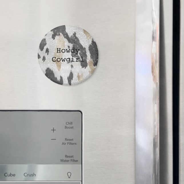 Schwarz-weiße Goldkühe Magnet (In Situ (Kühlschrank))