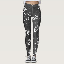 Schwarz-weiße Gradient Yoga Leggings