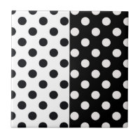 Schwarz-weiße halbe Farbtrennung inverse Polka-Pun