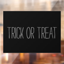 Schwarz-weiße Halloween-Dekoration, Trick oder Tre