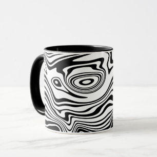 Schwarz-weiße Kaffee-Tasse Tasse