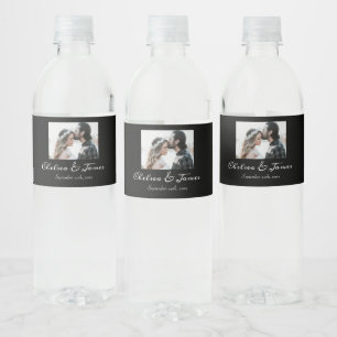 Schwarz-Weiße Kalligrafie Foto Funkelnd Wein Mi