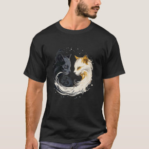 schwarz-weiße Katze T-Shirt