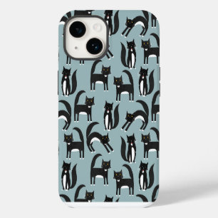 Schwarz-Weiße Katzen iPhone 14 Hülle
