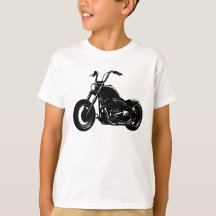Schwarz-weiße klassische Cruiser-Motorrad-Vektor-K