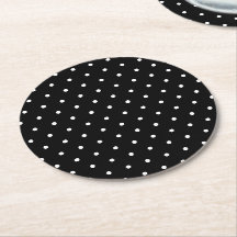 Schwarz-weiße kleine Polka-Punkte