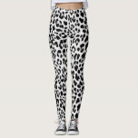 Schwarz-weiße Leopardruckweibliche Leggings<br><div class="desc">Spaß und schicke Modefrauen Leggings. Niedlicher Leopardendruck .. Spaß und Trendy.</div>