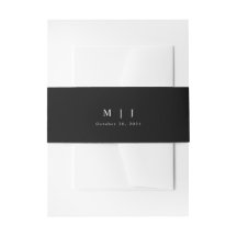 Schwarz-weiße Minimalistische Hochzeit