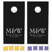 Schwarz-weiße Minimalistische Hochzeitscoupel