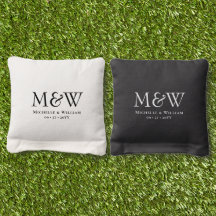 Schwarz-weiße Minimalistische Hochzeitscoupel