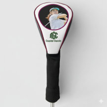 Schwarz-weiße moderne personalisierte Golf-Schlagk