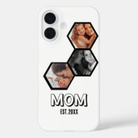 Schwarz-weiße Mom Established Hexagon 3 Foto