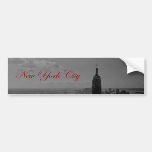 Schwarz-weiße New York City Autoaufkleber