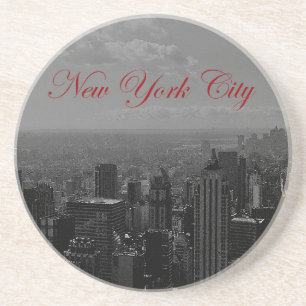 Schwarz-weiße New York City Getränkeuntersetzer