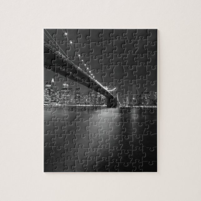Schwarz-weiße New York City Skyline (Vertikal)