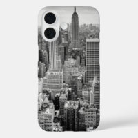 Schwarz-weiße New York City Skyline