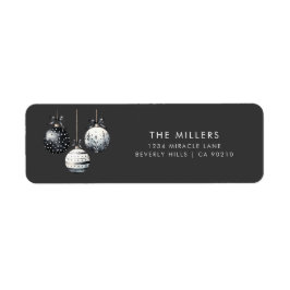 Schwarz-weiße Ornamente Minimalistisch Weihnachten