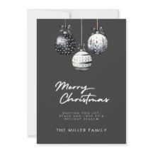 Schwarz-weiße Ornamente Minimalistische Weihnachts