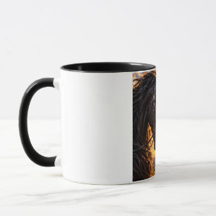 Schwarz-Weiße Pferde – Für immer Freunde Tasse