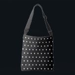 Schwarz-weiße Polka Dots Tragetaschen Mit Langen Trägern<br><div class="desc">Hübsche reversible weiße Polka Punkte auf schwarzem Hintergrund. Stilvolle geometrische Damenmode für jede Saison. Besuchen Sie meinen Laden für passendes Zubehör. Original Designs © TamiraZDesign. www.zazzle.com/tamirazdesigns</div>