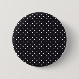 Schwarz-weiße Polka-Punkte Button