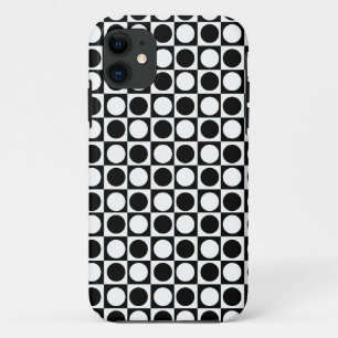 Schwarz-weiße Polka-Punkte Case-Mate iPhone Hülle