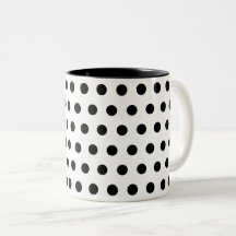 Schwarz-weiße Polka-Punkte